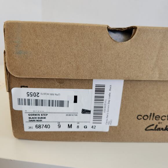 Clarks Men's Gorwin Step Loafer, Black Suede, 9 - Picture 9 of 9